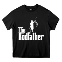 Black Fishing The Rodfather Heavy Core Tee - linhVisuals