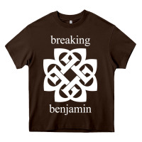 Chocolate Brown BREAKING BENJAMIN - BLACK AND WHITE Heavy Core Tee - linhVisuals