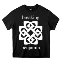 Black BREAKING BENJAMIN - BLACK AND WHITE Heavy Core Tee - linhVisuals