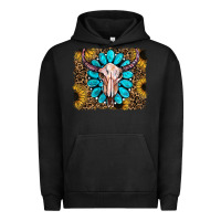 Pigment Black leopard sunflowers and gemstone skull Urban Hoodie - RanaPortraitStore