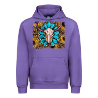 Tulip leopard sunflowers and gemstone skull Urban Hoodie - RanaPortraitStore