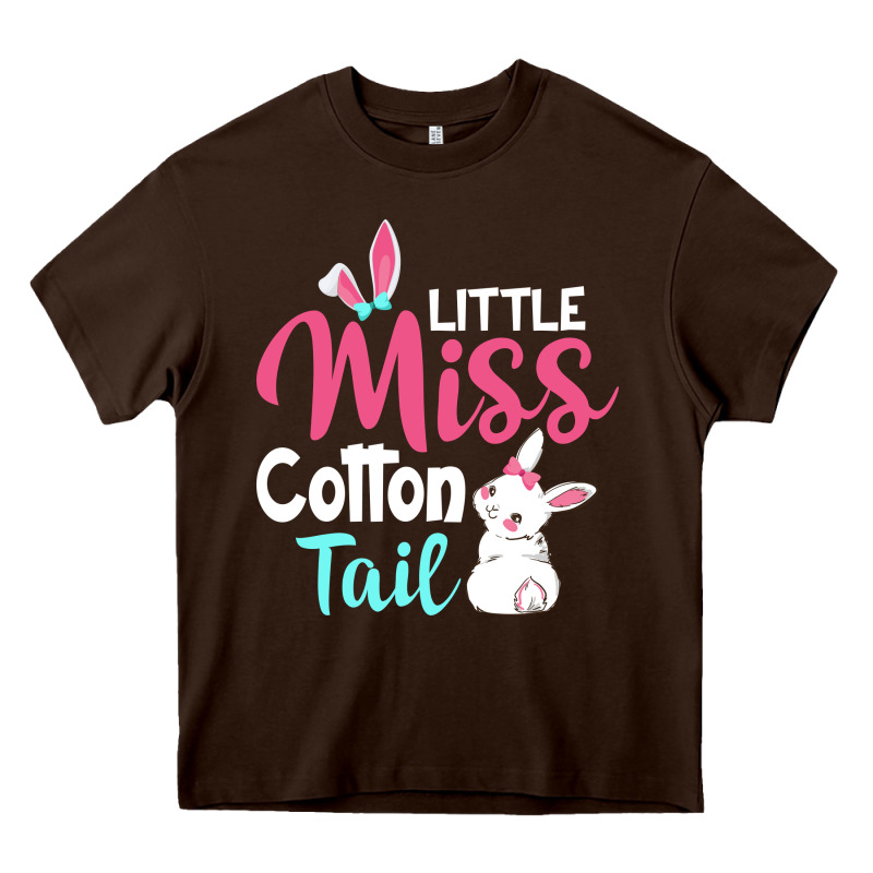 Little Miss Cottontail Easter Heavy Core Tee by linhVisuals | Teevron