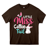 Little Miss Cottontail Easter Heavy Core Tee | Teevron