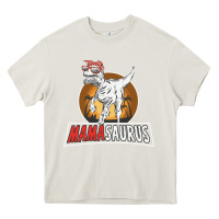 Cream mamasaurus Heavy Core Tee - linhVisuals