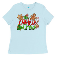 Baby Blue The Cookie Crew Christmas Ladies Tee - LillyAllenDesigns