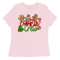 Bubblegum Pink The Cookie Crew Christmas Ladies Tee - LillyAllenDesigns