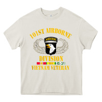 Cream Airborne 101st division Heavy Core Tee - linhVisuals