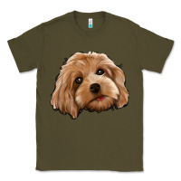 Army Green Cockapoo Classic Tee - Jasminsmagicworld