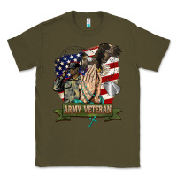 Army Green army veteran  pray Classic Tee - BarkalooDesign