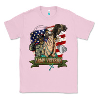Bubblegum Pink army veteran  pray Classic Tee - BarkalooDesign