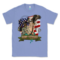 Colony Blue army veteran  pray Classic Tee - BarkalooDesign