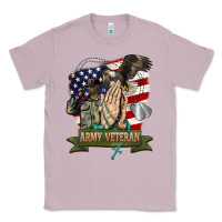 Lilac army veteran  pray Classic Tee - BarkalooDesign
