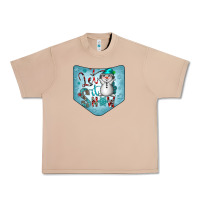 Burro Christmas Pocket Urban Heavy Tee - CowhideDigitalArt