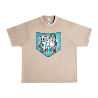 French Oak Christmas Pocket Urban Heavy Tee - CowhideDigitalArt
