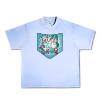 Grape Ice Christmas Pocket Urban Heavy Tee - CowhideDigitalArt