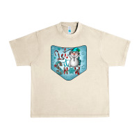 Sandshell Christmas Pocket Urban Heavy Tee - CowhideDigitalArt