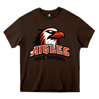 Chocolate Brown trois rivières aigles Heavy Core Tee - linhVisuals