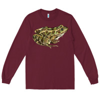 Burgundy northern leopard frog Long Sleeve Tee - LillyAllenDesigns