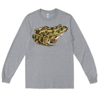 Heather Grey northern leopard frog Long Sleeve Tee - LillyAllenDesigns