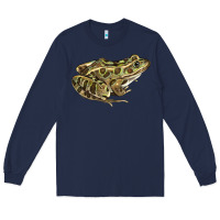 Navy northern leopard frog Long Sleeve Tee - LillyAllenDesigns