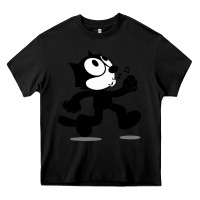 Black felix the black cat music Heavy Core Tee - linhVisuals