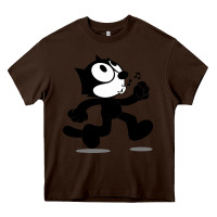 Chocolate Brown felix the black cat music Heavy Core Tee - linhVisuals