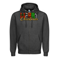 Charcoal Heather merry christmas western Zipper Hoodie - Jasminsmagicworld