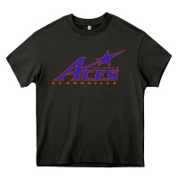 Asphalt evansville purple aces Heavy Core Tee - linhVisuals