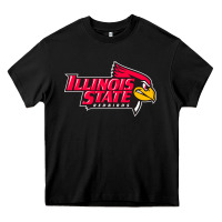 Black illinois state redbirds Heavy Core Tee - linhVisuals
