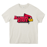 Cream illinois state redbirds Heavy Core Tee - linhVisuals