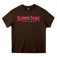 Chocolate Brown illinois state redbirds Heavy Core Tee - linhVisuals