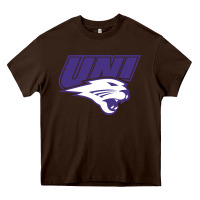 Chocolate Brown northern iowa panthers Heavy Core Tee - linhVisuals