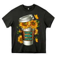 Asphalt Mama Needs Coffee Cup Heavy Core Tee - FaDigitalArtStudio