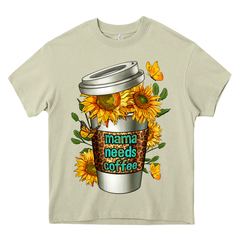 Mama Needs Coffee Cup Heavy Core Tee by FaDigitalArtStudio | Teevron