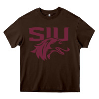 Chocolate Brown southern illinois salukis Heavy Core Tee - linhVisuals