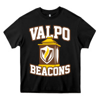 Black valparaiso beacons Heavy Core Tee - linhVisuals