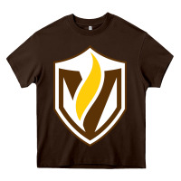 Chocolate Brown valparaiso beacons Heavy Core Tee - linhVisuals