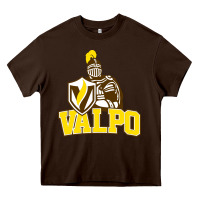 Chocolate Brown valparaiso beacons Heavy Core Tee - linhVisuals