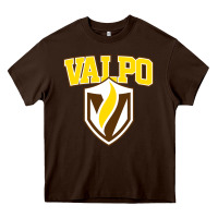 Chocolate Brown valparaiso beacons Heavy Core Tee - linhVisuals
