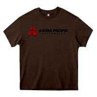 Chocolate Brown Azusa Pacific University Heavy Core Tee - linhVisuals