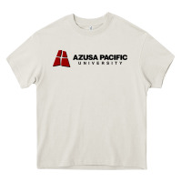 Cream Azusa Pacific University Heavy Core Tee - linhVisuals