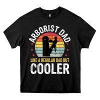 Black arborist dad tree climber logger woodworker chainsaw mens t shirt Heavy Core Tee - linhVisuals