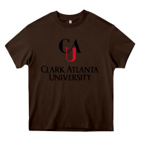 Chocolate Brown Clark Atlanta University Heavy Core Tee - linhVisuals