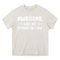 Cream awesome like my father in law funny fathers day gift men wom t shirt Heavy Core Tee - linhVisuals