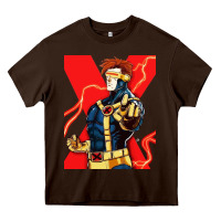 Chocolate Brown cyclops 4 Heavy Core Tee - linhVisuals