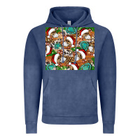 Vintage Denim santa skeleton christmas tumbler Vintage Hoodie - Artiststas