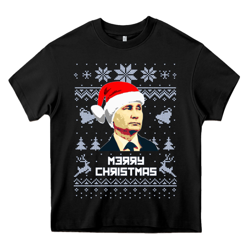Vladimir Putin Merry Christmas Heavy Core Tee by linhVisuals | Teevron
