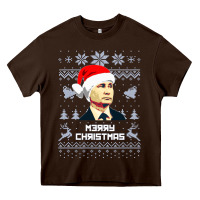 Chocolate Brown vladimir putin merry christmas Heavy Core Tee - linhVisuals