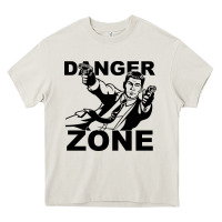 Cream archer danger zone Heavy Core Tee - linhVisuals