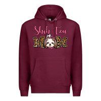 Burgundy Shih Tzu Mom Premium Hoodie - Jasminsmagicworld